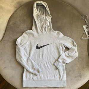 Grey Nike Cowel Neck Hoodie size Medium